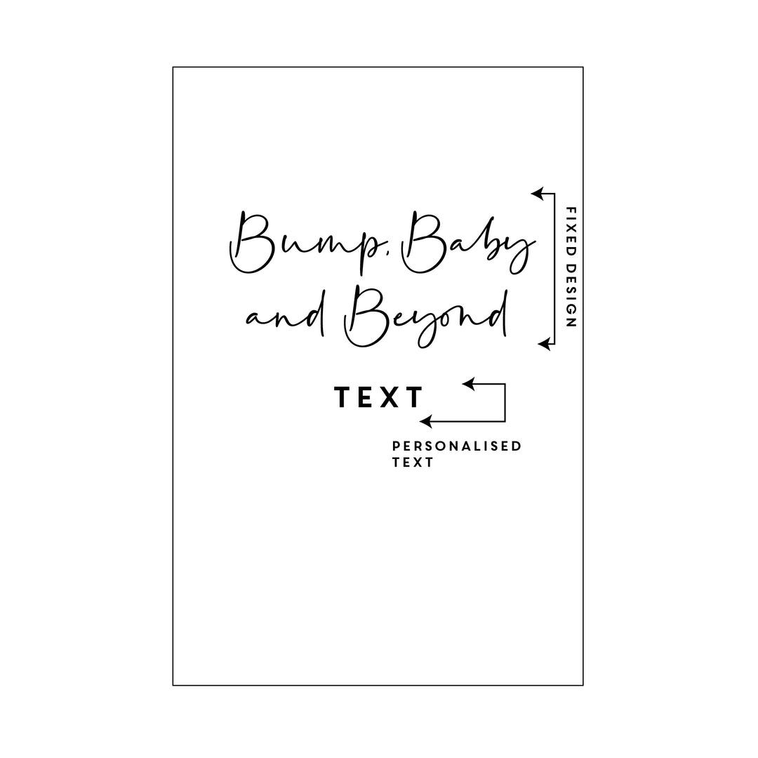 Bump, Baby and Beyond Personalised Notebook Journal