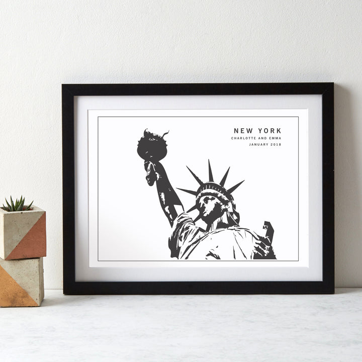 Monochrome City Landmark Art Print