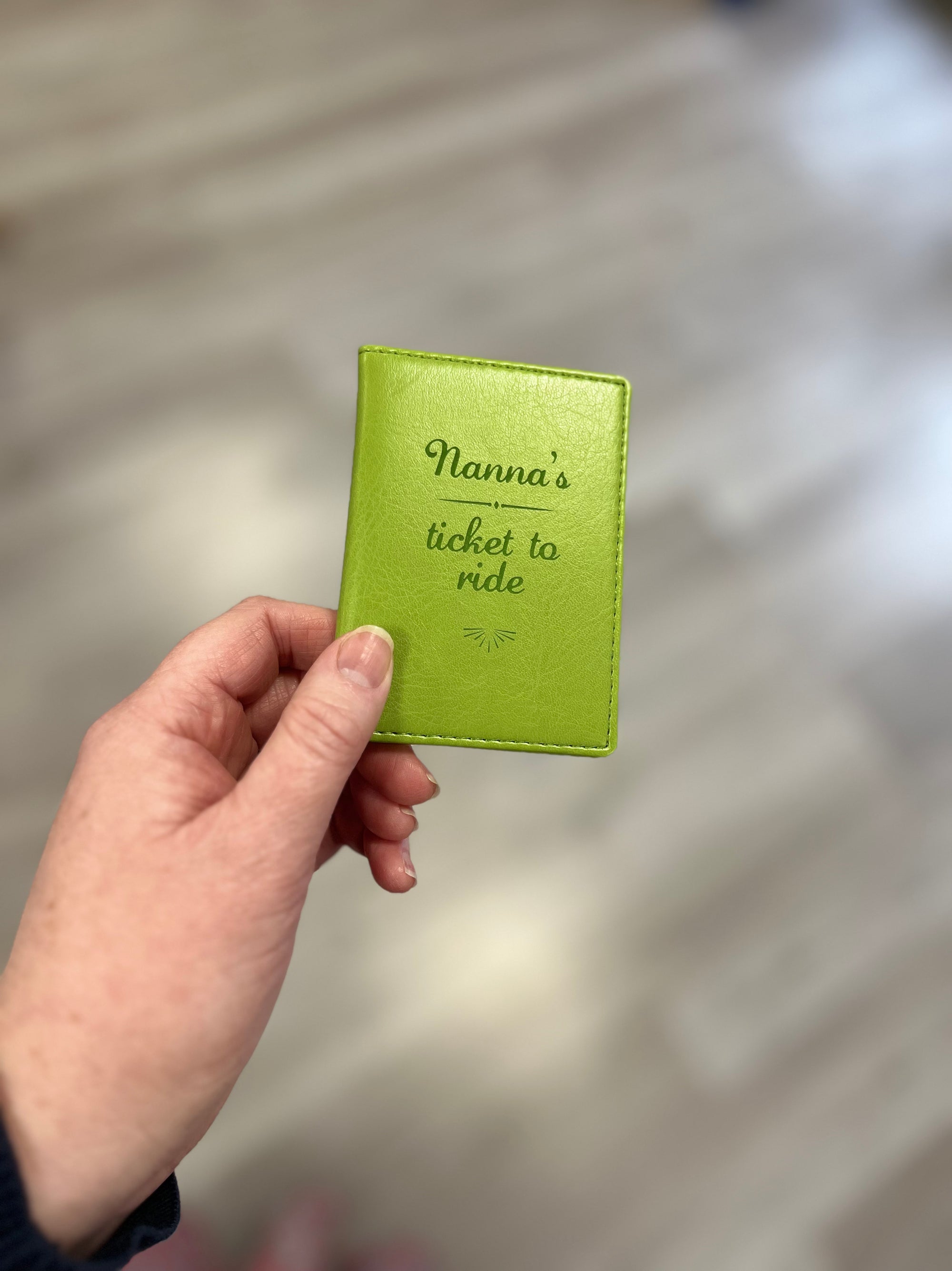 Clearance - Nanna's Ticket To Ride Travel Card Cover