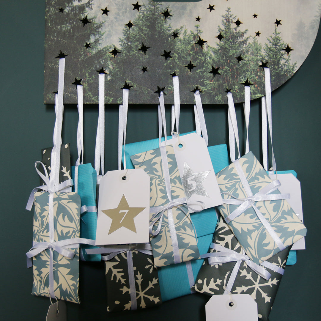 Large Wooden Forest Personalised Initial Advent Calendar