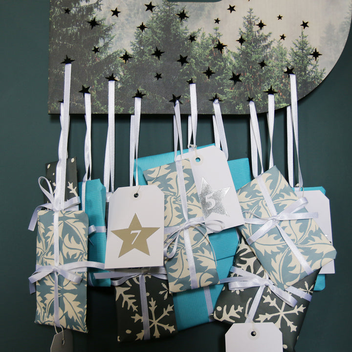 Large Wooden Forest Personalised Initial Advent Calendar