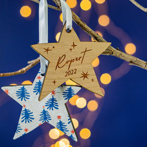 Matisse Star Personalised Christmas Decoration
