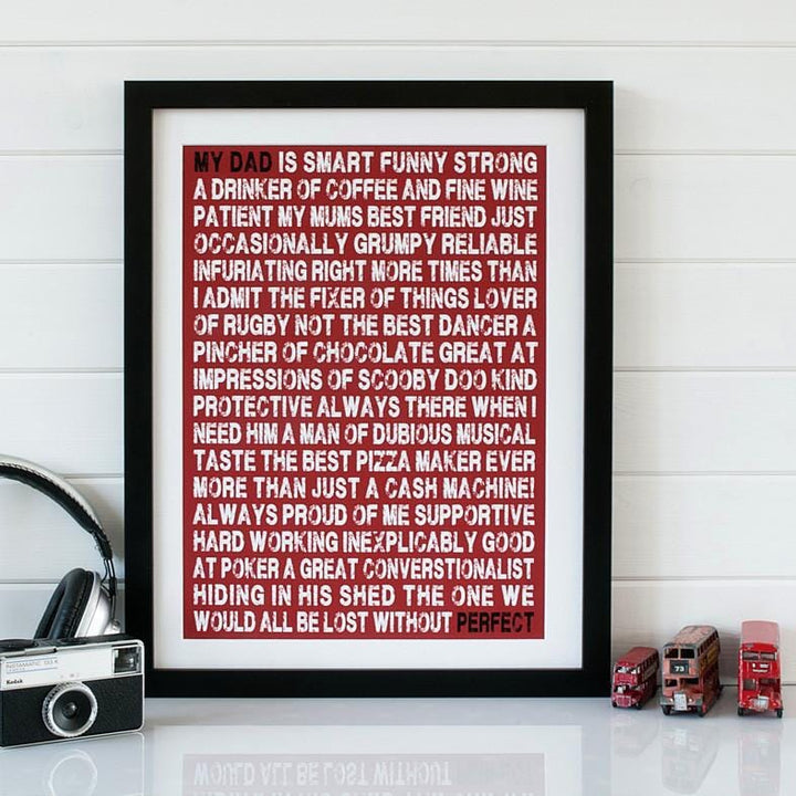 My Dad Is... Print  Print - Betsy Benn