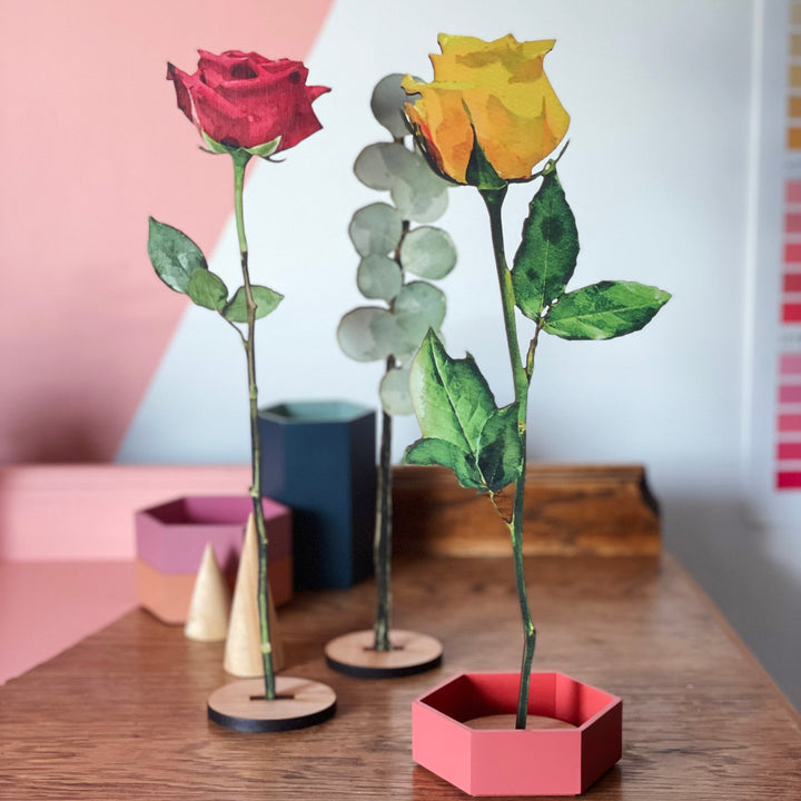 Personalised Pet Wooden Flower Gift