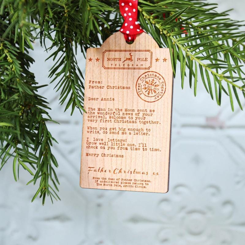 Our Personalised Christmas Wooden Tag Decorations are Flying!