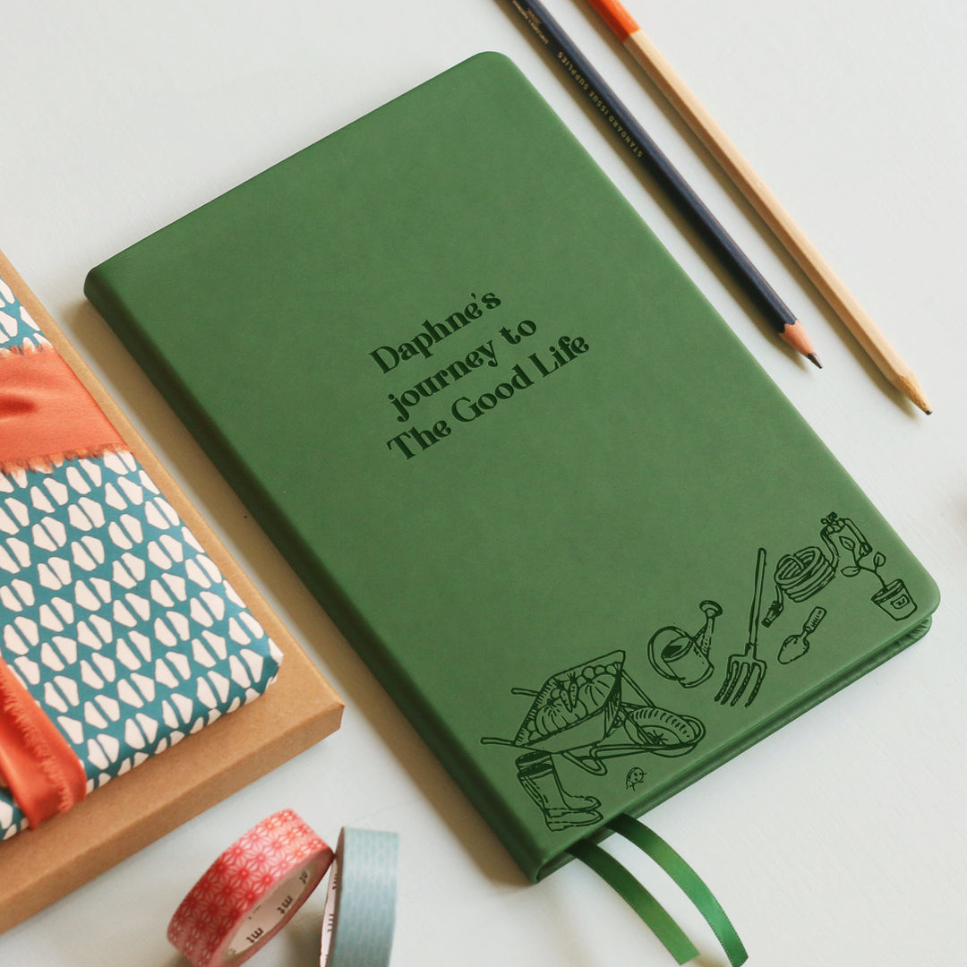 Personalised Allotment Gardener Notebook
