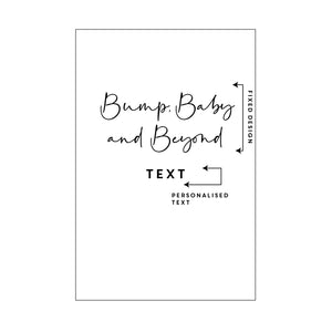 Bump, Baby and Beyond Personalised Notebook Journal
