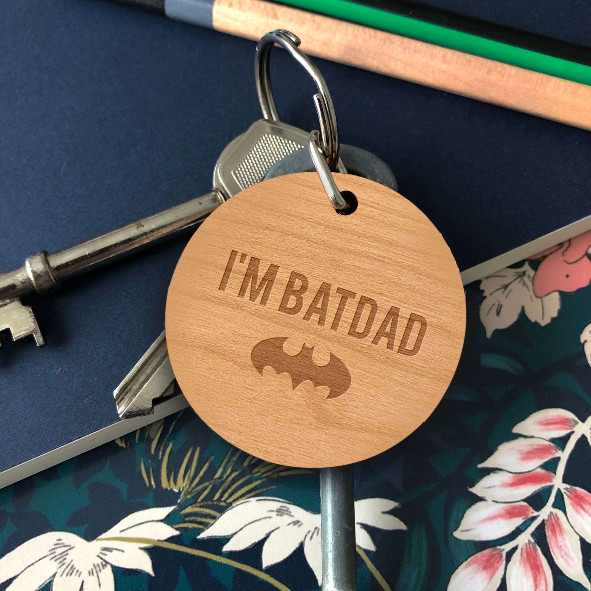 Batdad Wooden Keyring