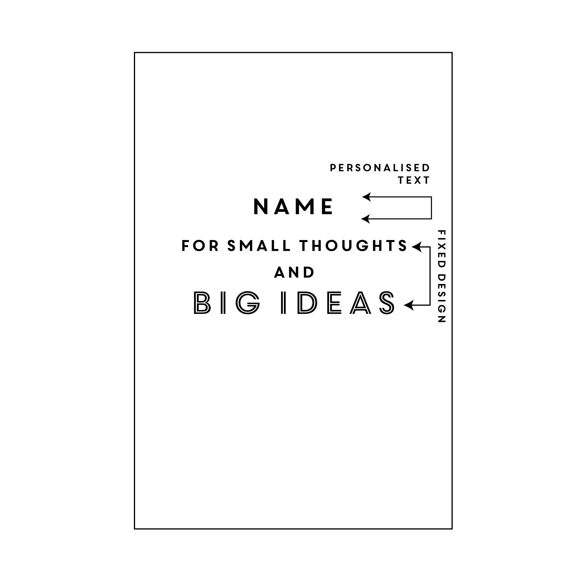 Big Ideas Personalised Luxury Notebook Journal