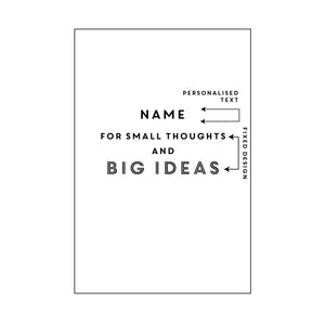 Big Ideas Personalised Luxury Notebook Journal