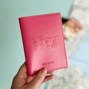 Passport Cover Personalised With Child's Drawing