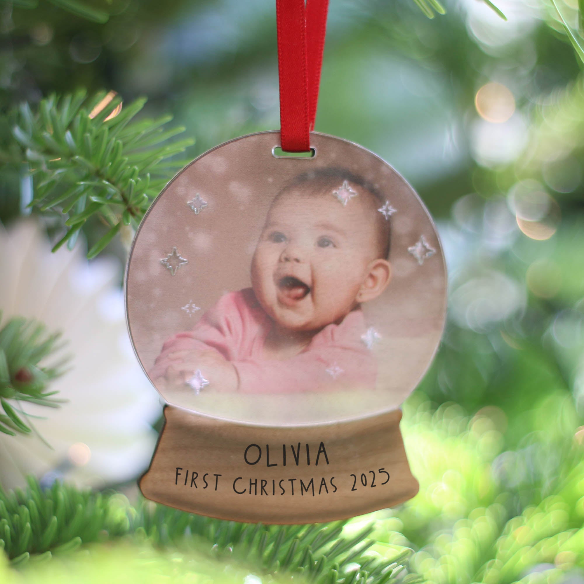 Snow Globe Photo Christmas Decoration