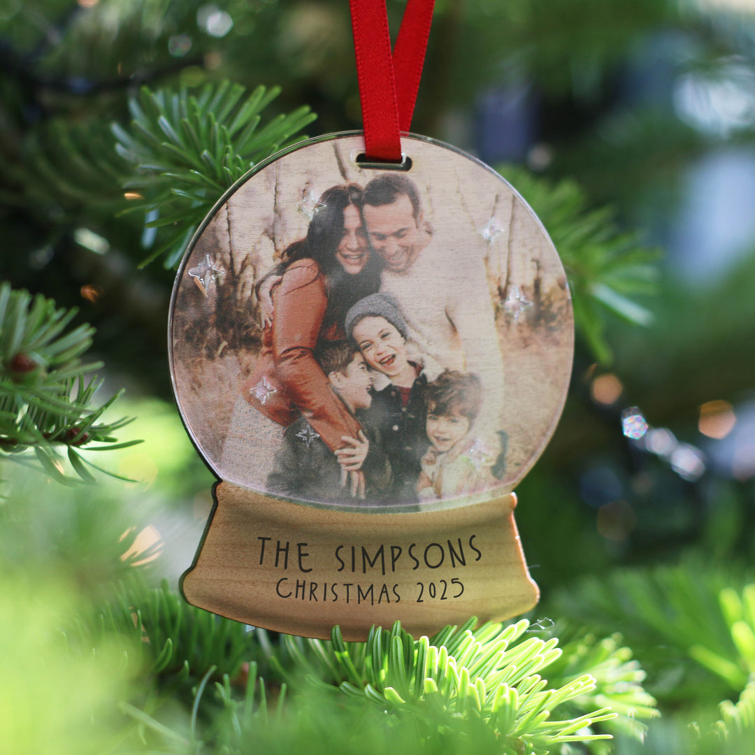 Snow Globe Photo Christmas Decoration