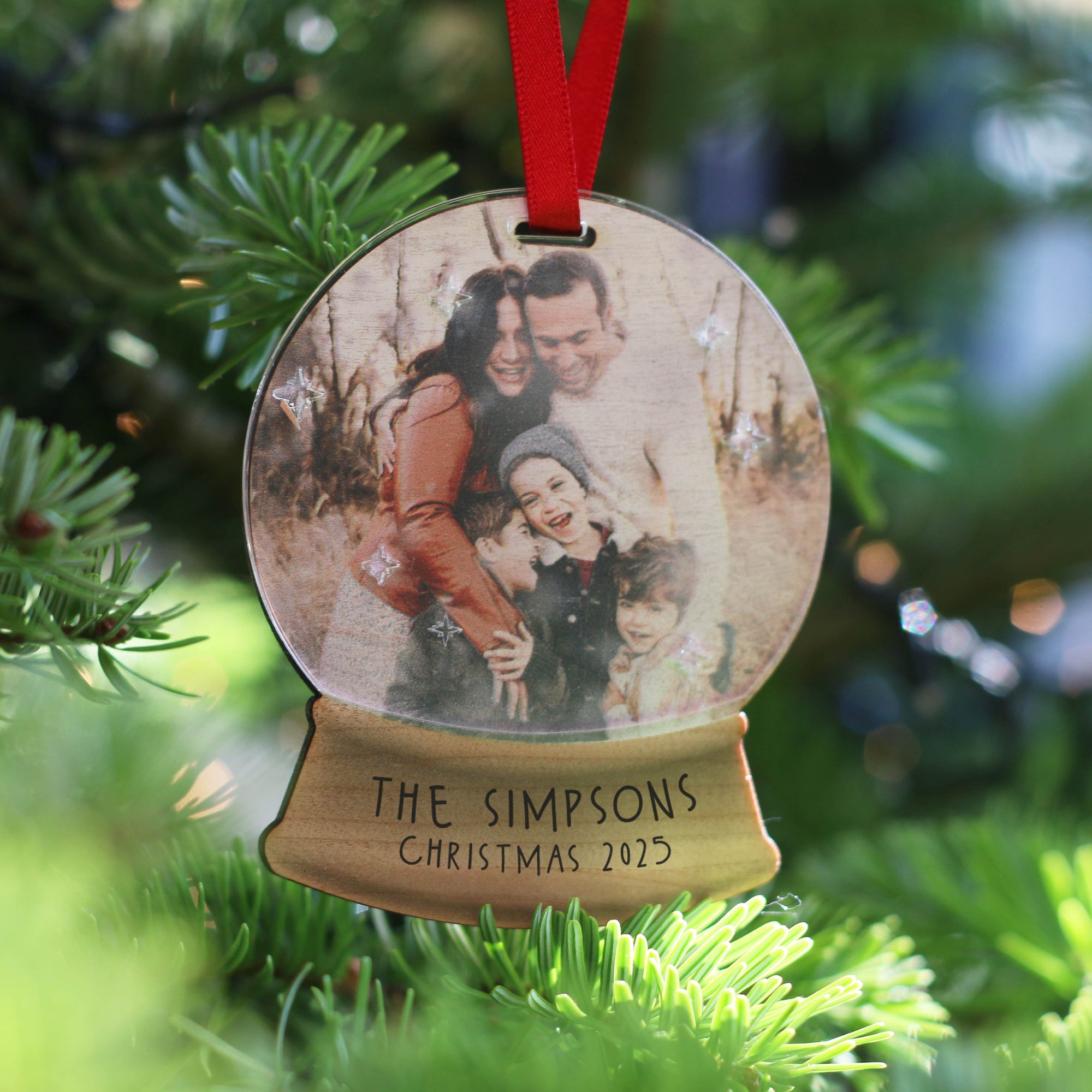 Snow Globe Photo Christmas Decoration