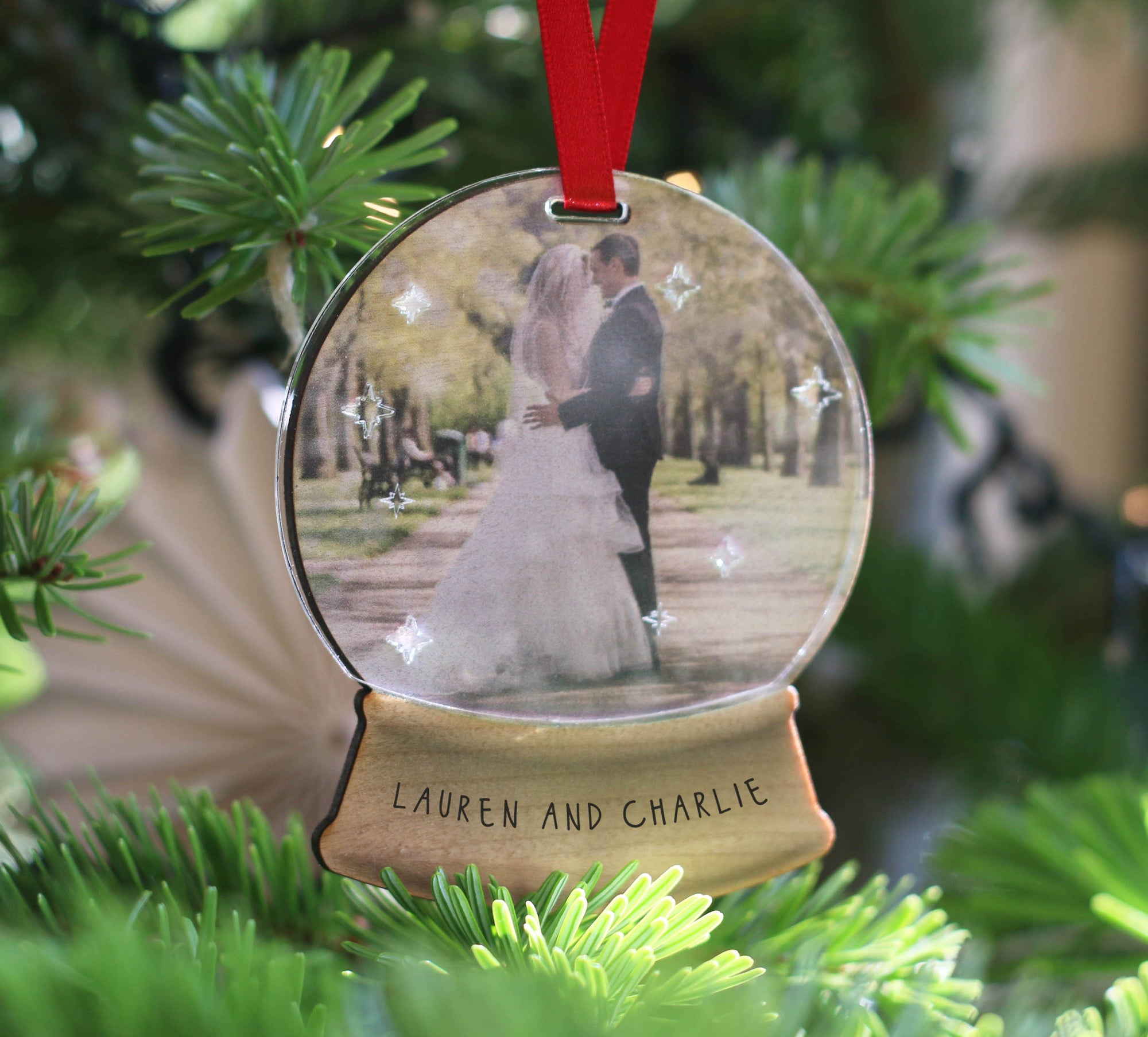 Snow Globe Photo Christmas Decoration