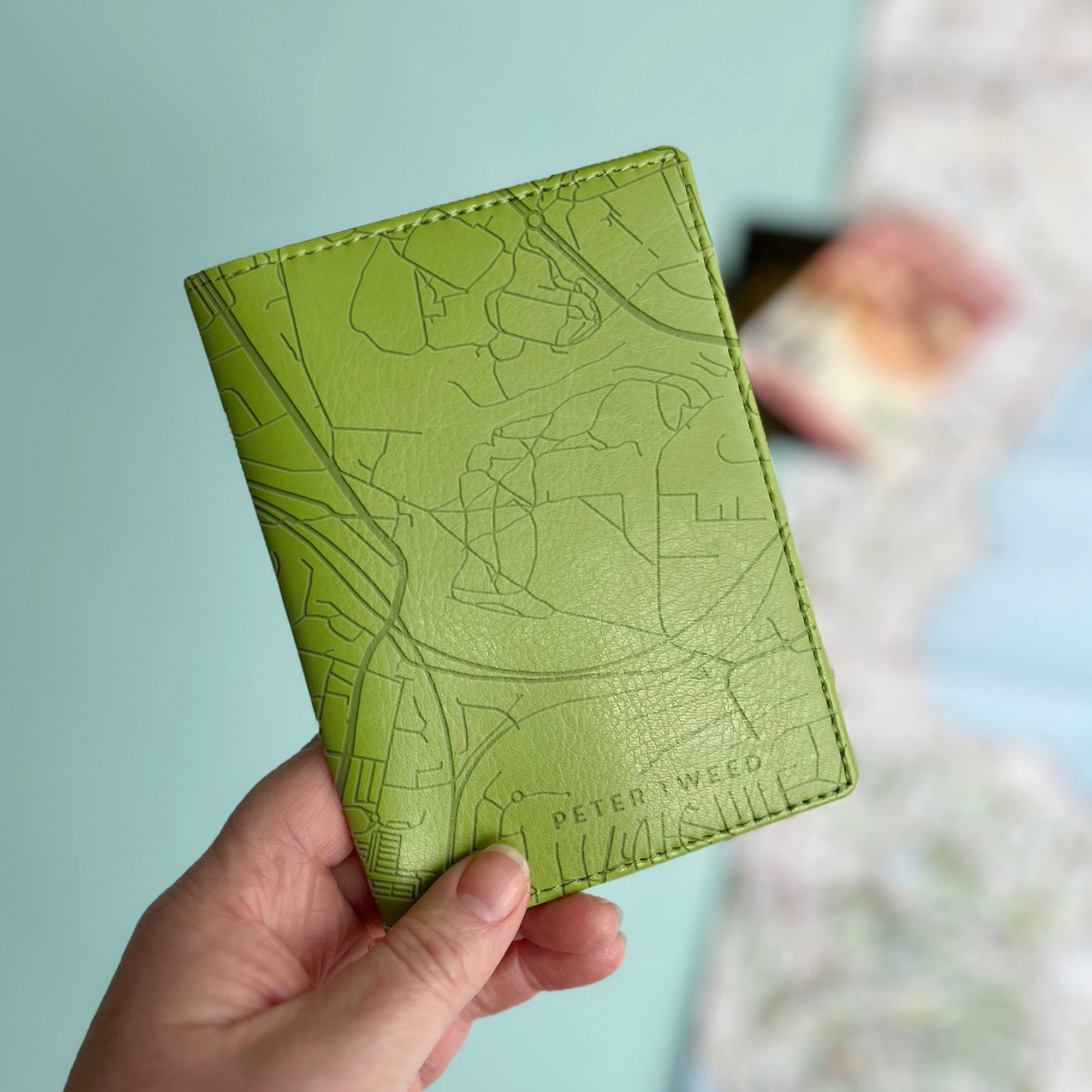 Passport: City Map Personalised Passport Cover Holder