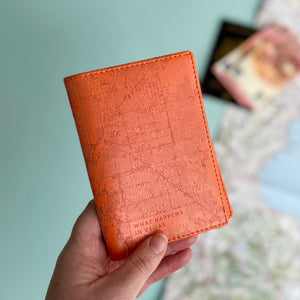 Passport: City Map Personalised Passport Cover Holder