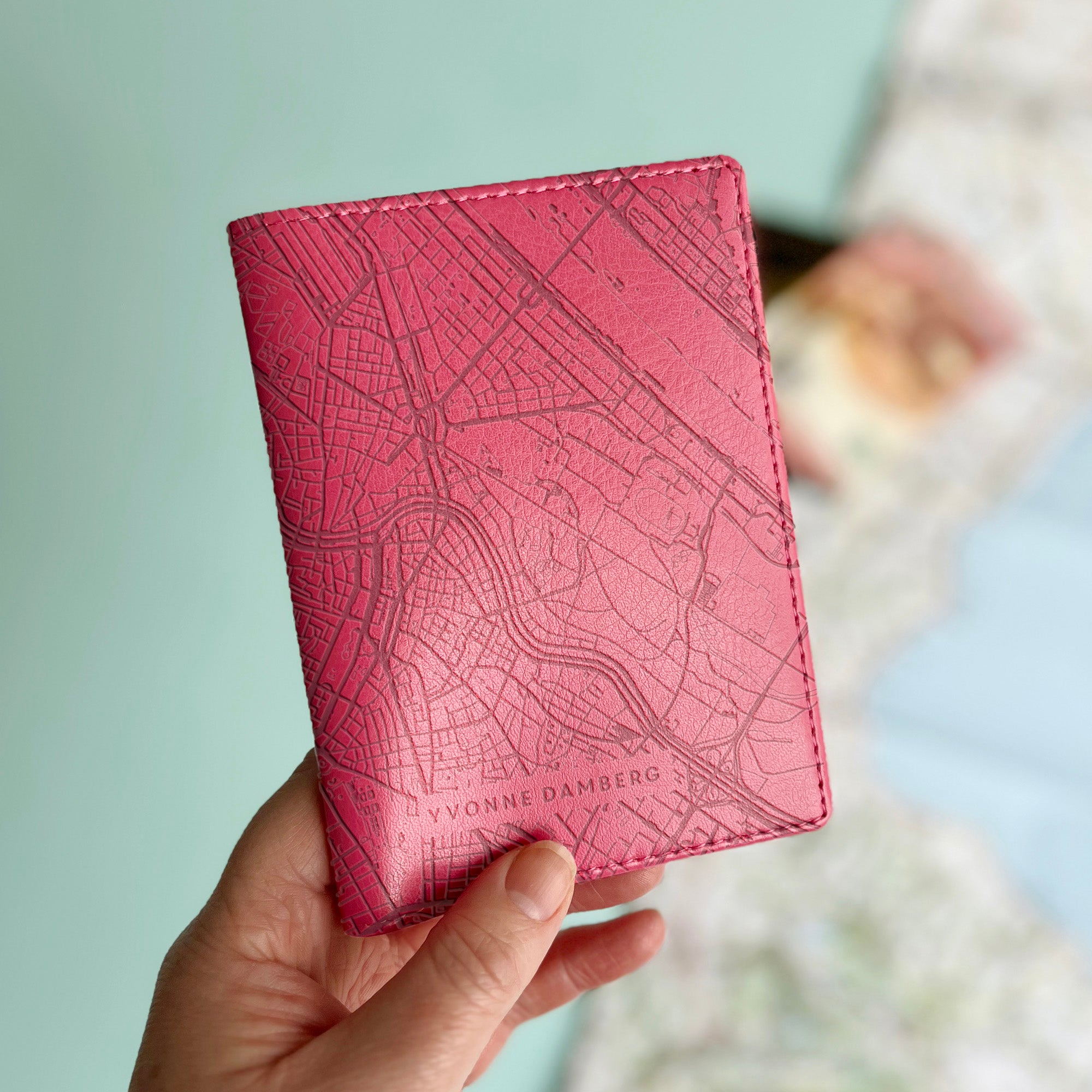 Passport: City Map Personalised Passport Cover Holder