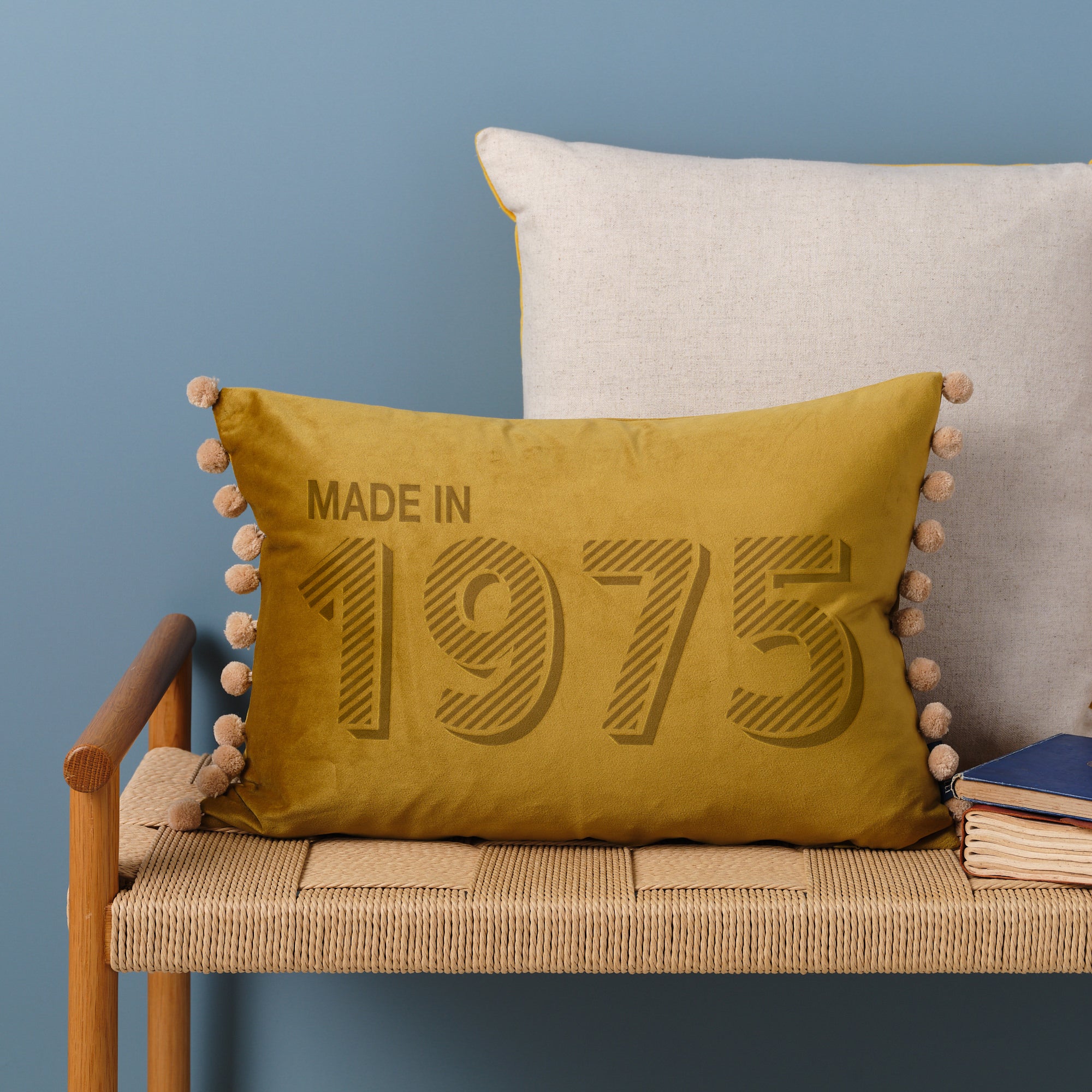 Personalised 50th Birthday Velvet Cushion