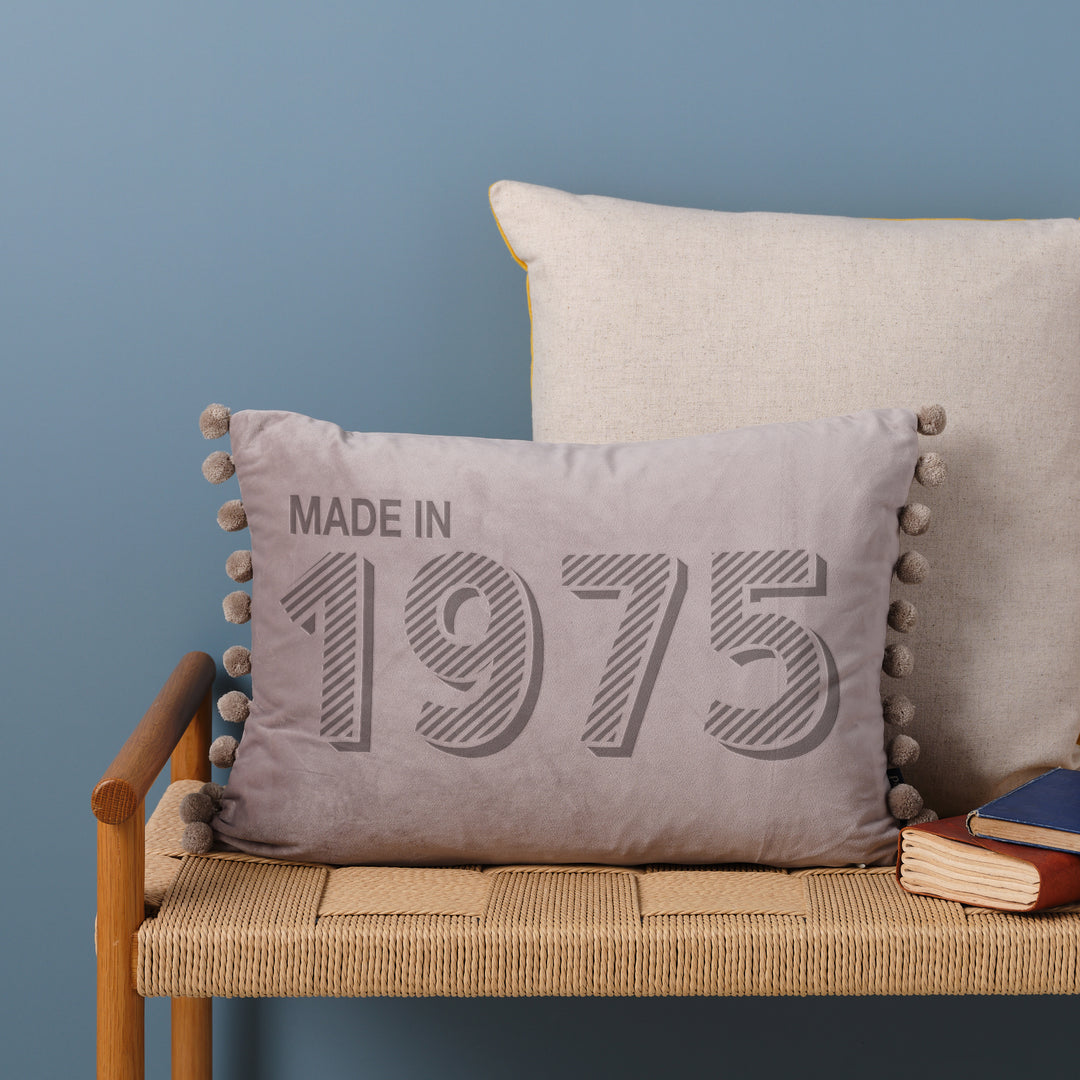 Personalised 50th Birthday Velvet Cushion