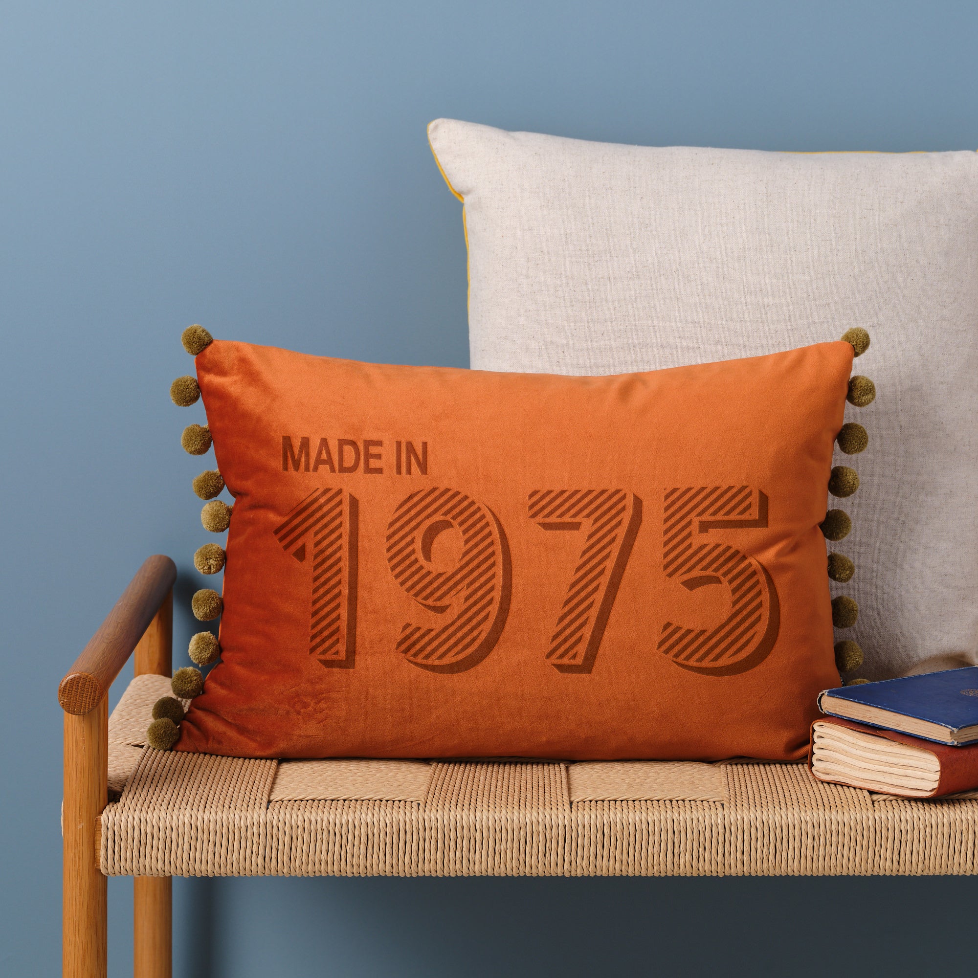 Personalised 50th Birthday Velvet Cushion