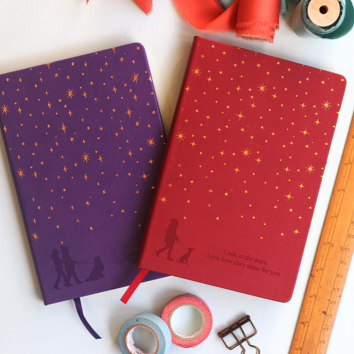 Foiled Star Dog Silhouette Notebook