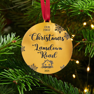 First Christmas New Home Silver Or Gold Tree Decoration
