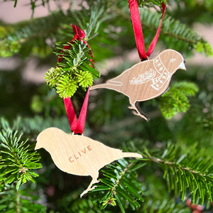 Gingerbread Canary Personalised Christmas Decoration