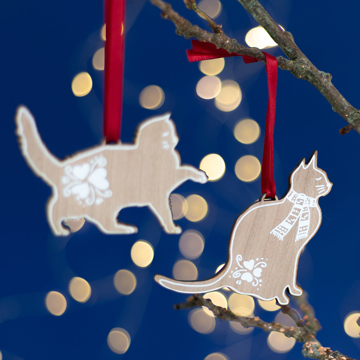 Gingerbread Cat Personalised Christmas Decoration