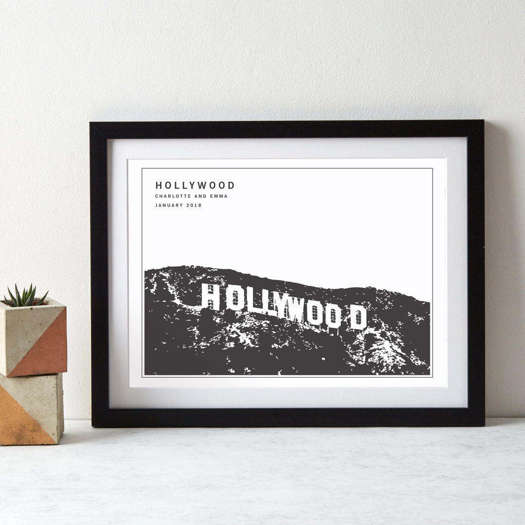 Monochrome City Landmark Art Print