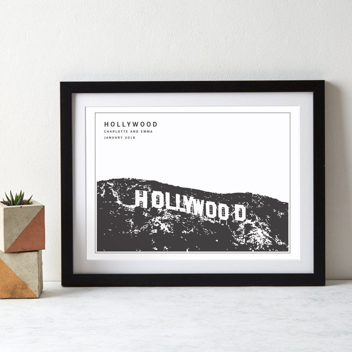 Monochrome City Landmark Art Print