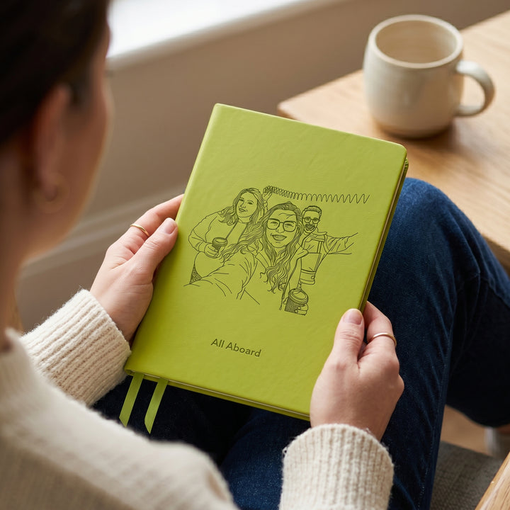 Personalised Line Drawing Photo Notebook