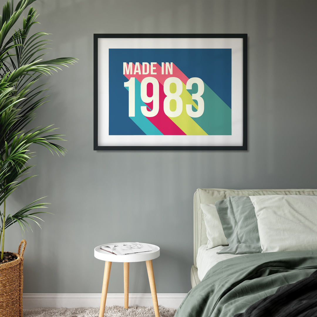 Personalised 40th Birthday Year Print