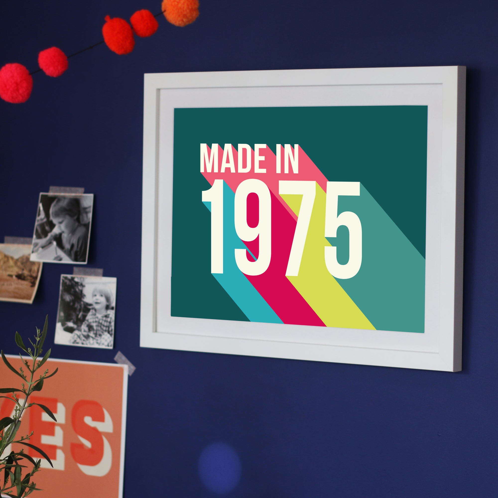 Personalised 50th Birthday Year Print
