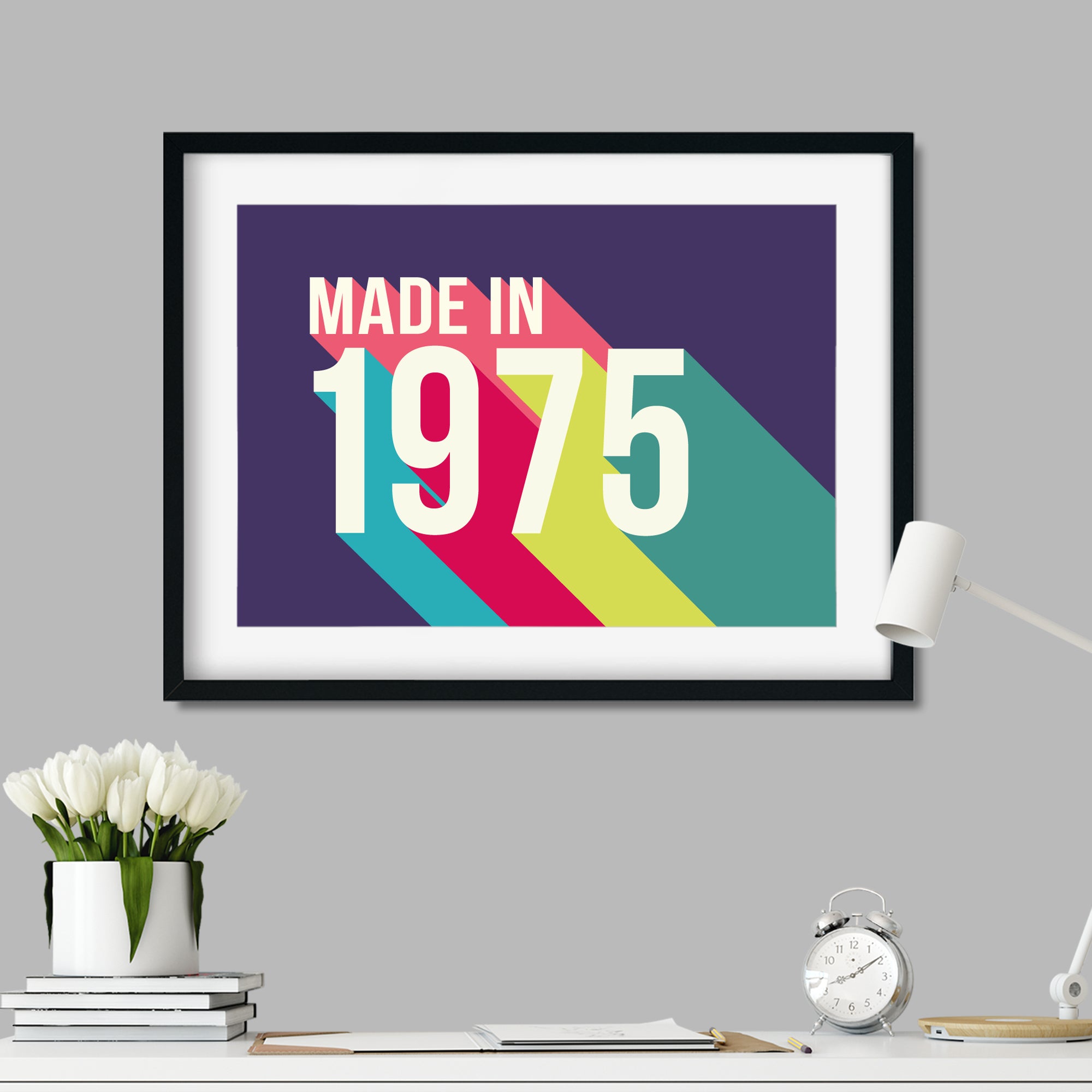 Personalised 50th Birthday Year Print