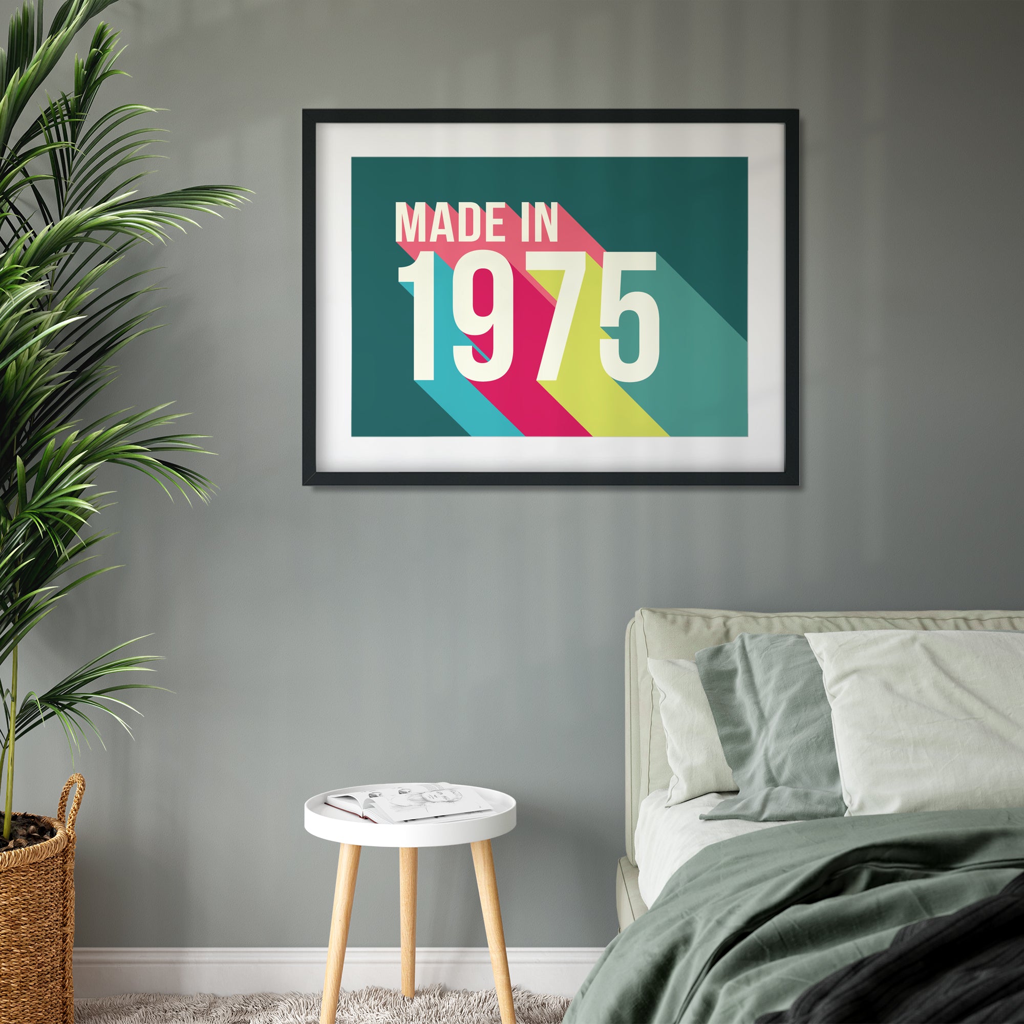 Personalised 50th Birthday Year Print