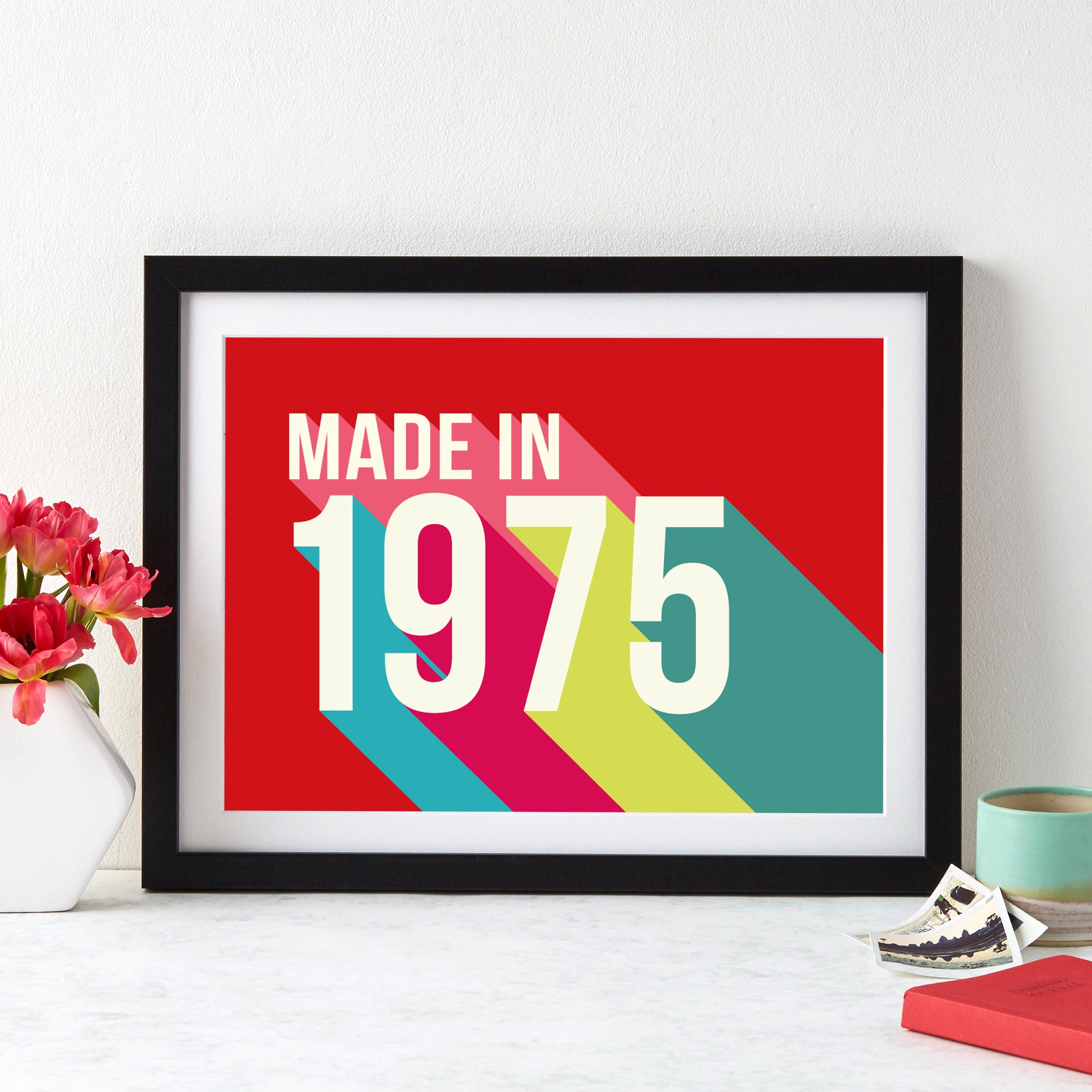 Personalised 50th Birthday Year Print