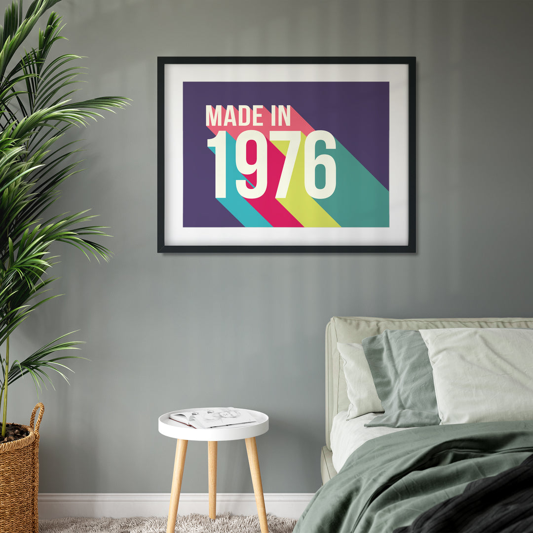 Personalised 50th Birthday Year Print