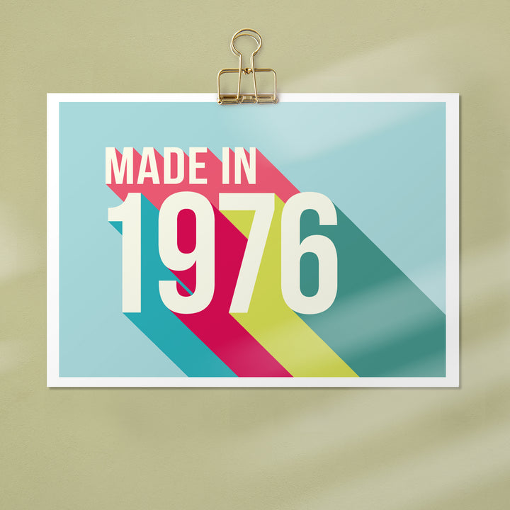 Personalised 50th Birthday Year Print