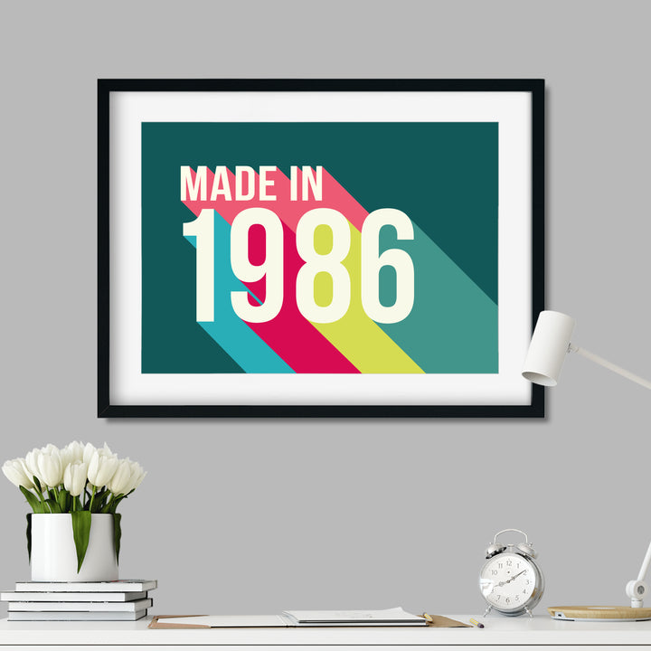 Personalised 40th Birthday Year Print