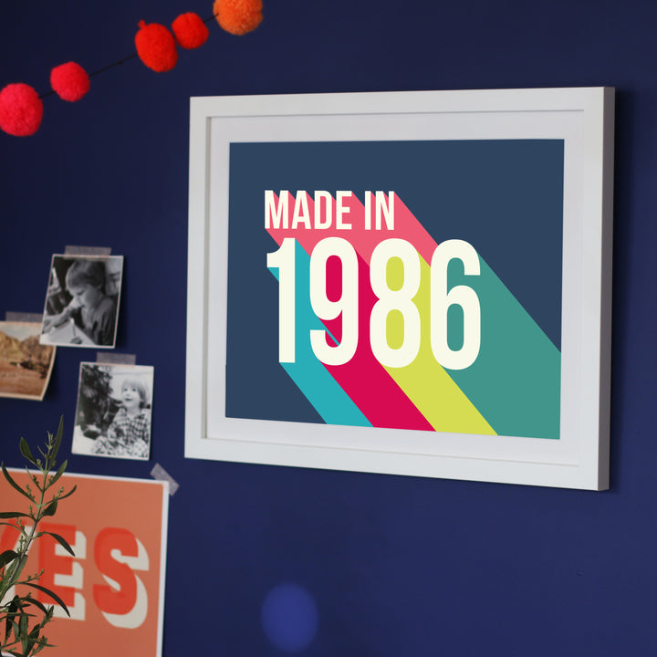 Personalised 40th Birthday Year Print