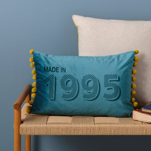 Personalised 30th Birthday Velvet Cushion