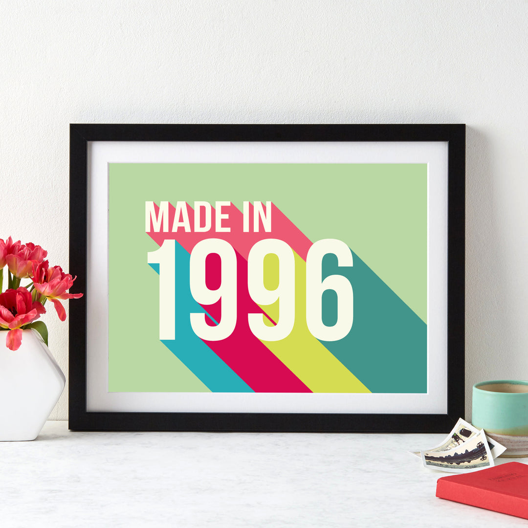 Personalised 30th Birthday Year Print
