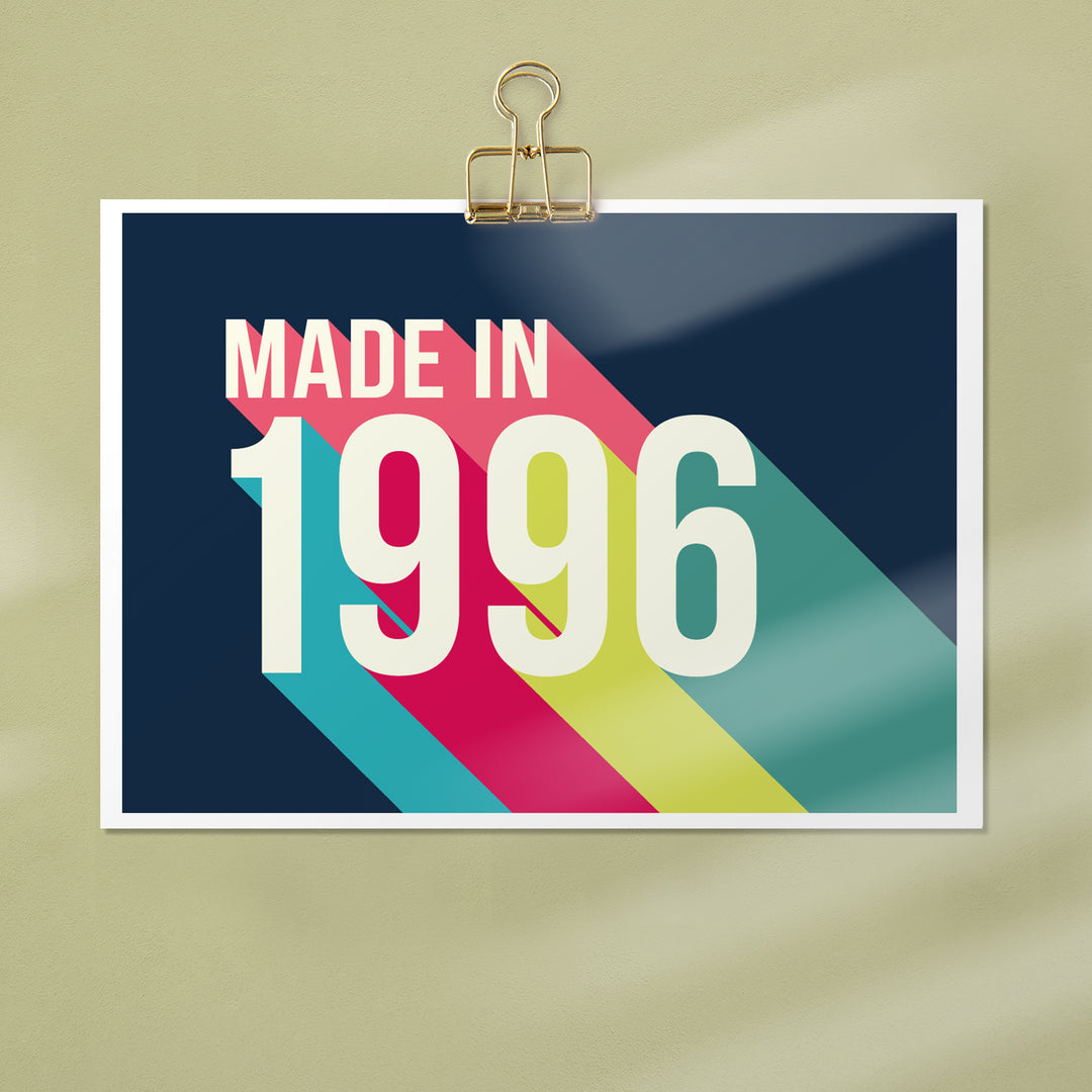 Personalised 30th Birthday Year Print