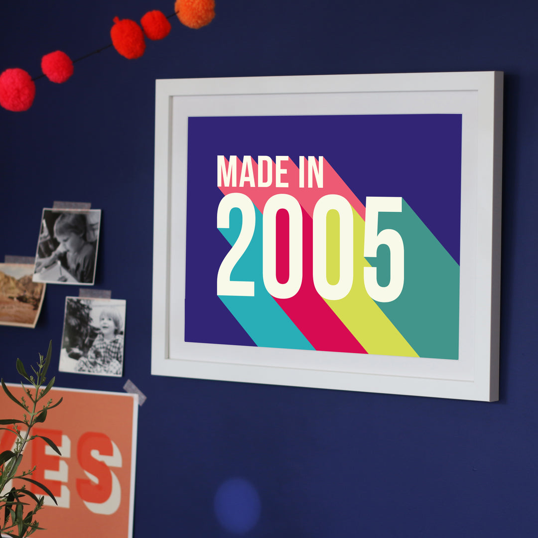 Personalised 21st Birthday Year Print