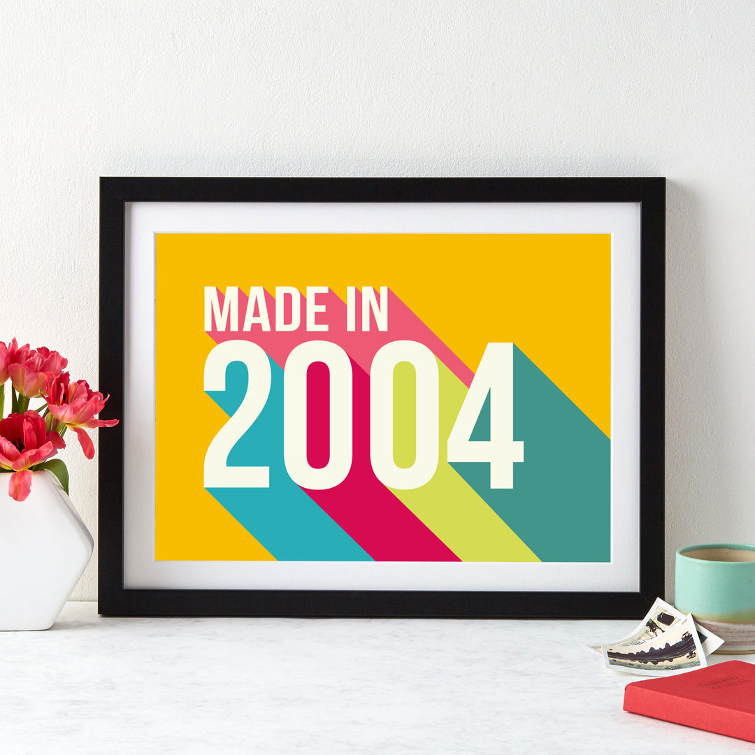 Personalised 21st Birthday Year Print