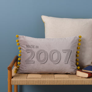 Personalised 18th Birthday Velvet Cushion