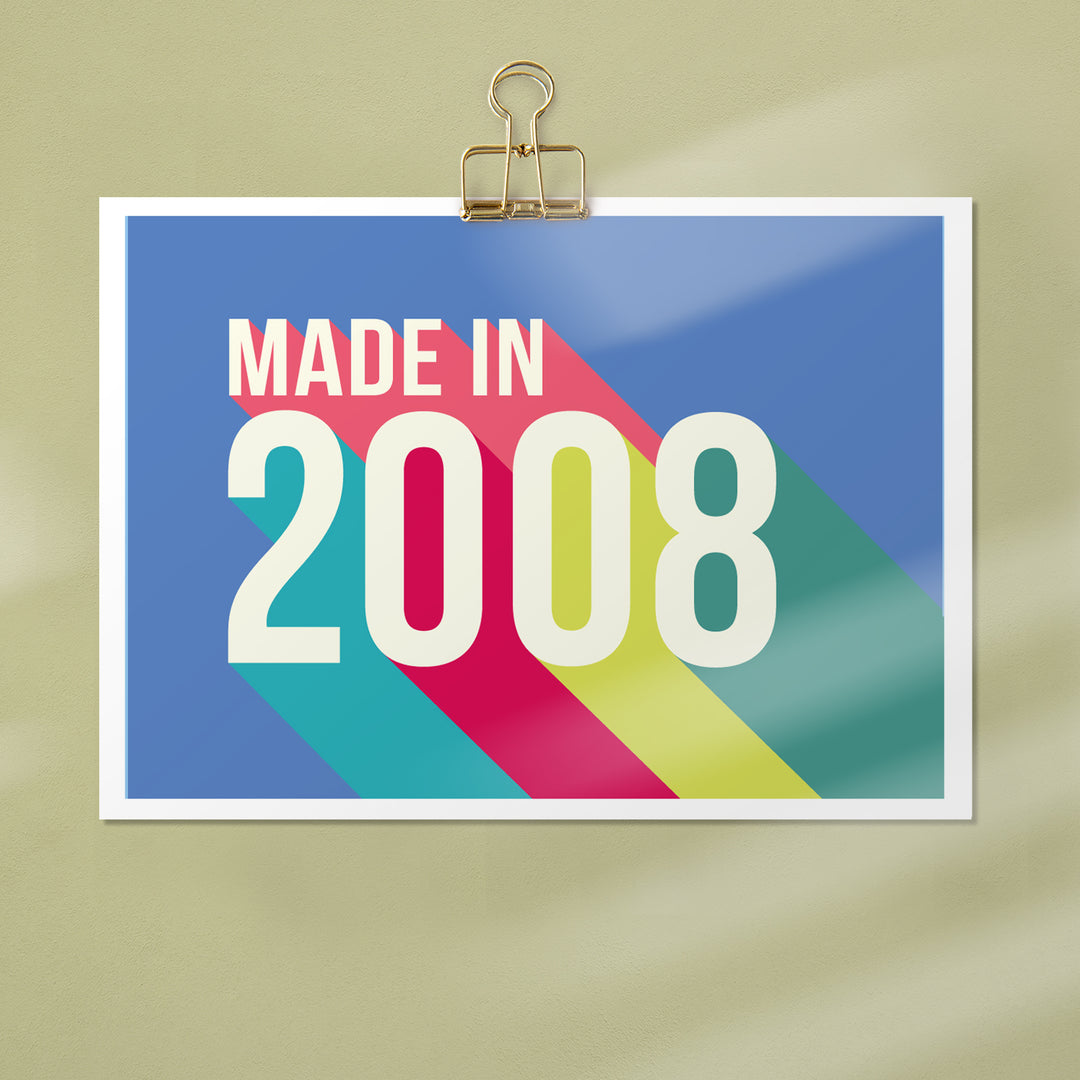 Personalised 18th Birthday Year Print