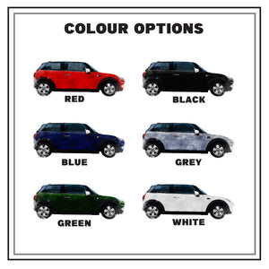 Mini Car Personalised Keyrings