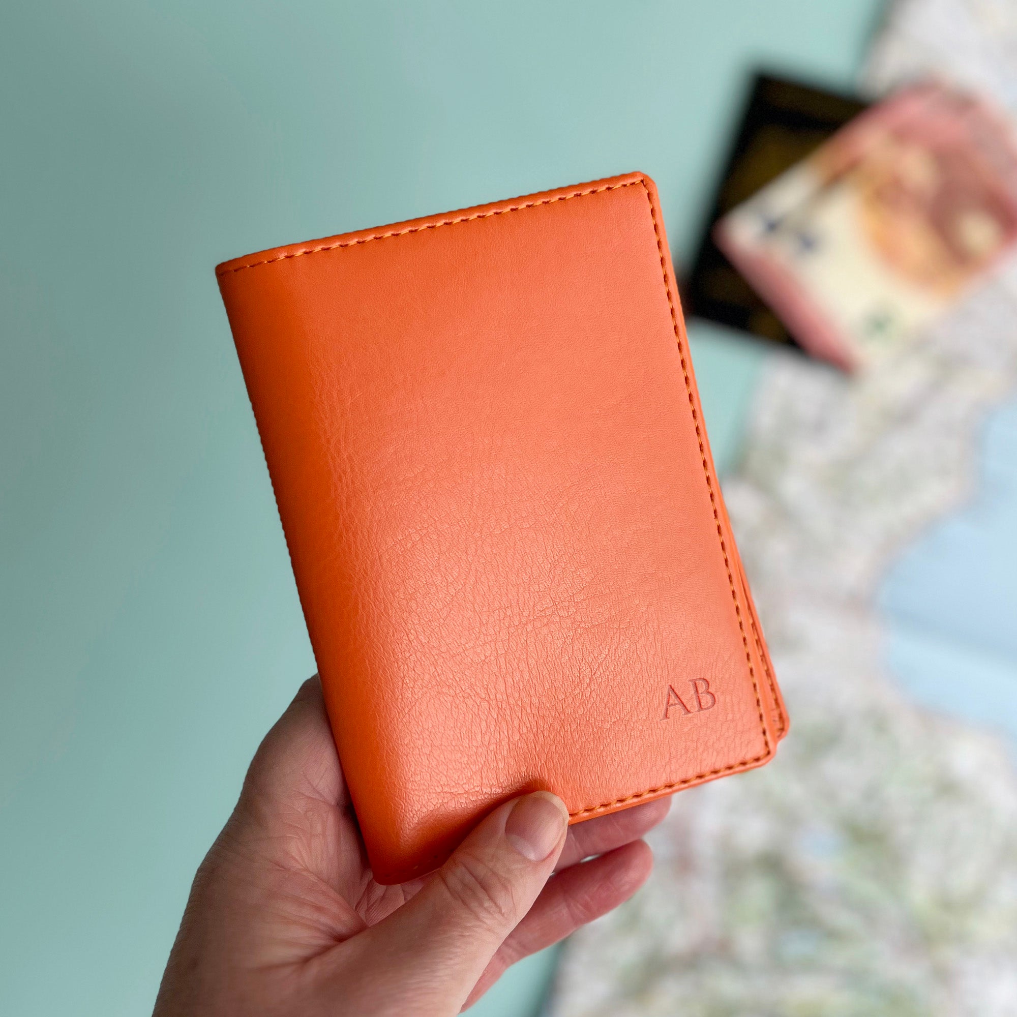 Monogram Personalised Passport Holder Cover